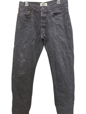 Naked & Famous Jeans - True Guy - Size 34 - Solid Black Selvedge